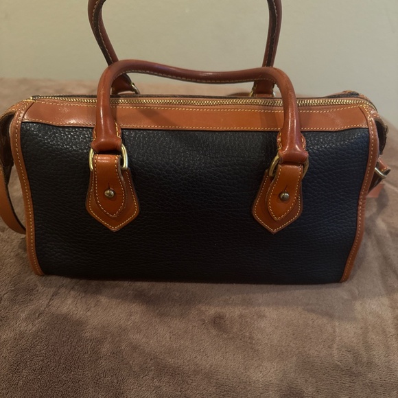 Vintage Dooney & Bourke Pebbled Leather Satchel - Picture 4 of 6
